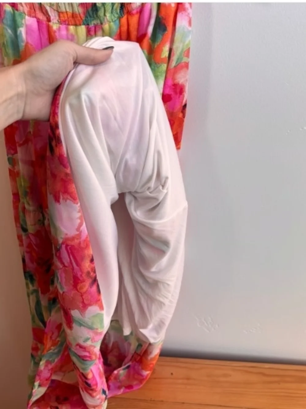 Cynthia Rowley Floral Maxi Dress in Pink, Green, Orange - Picture 8 of 9
